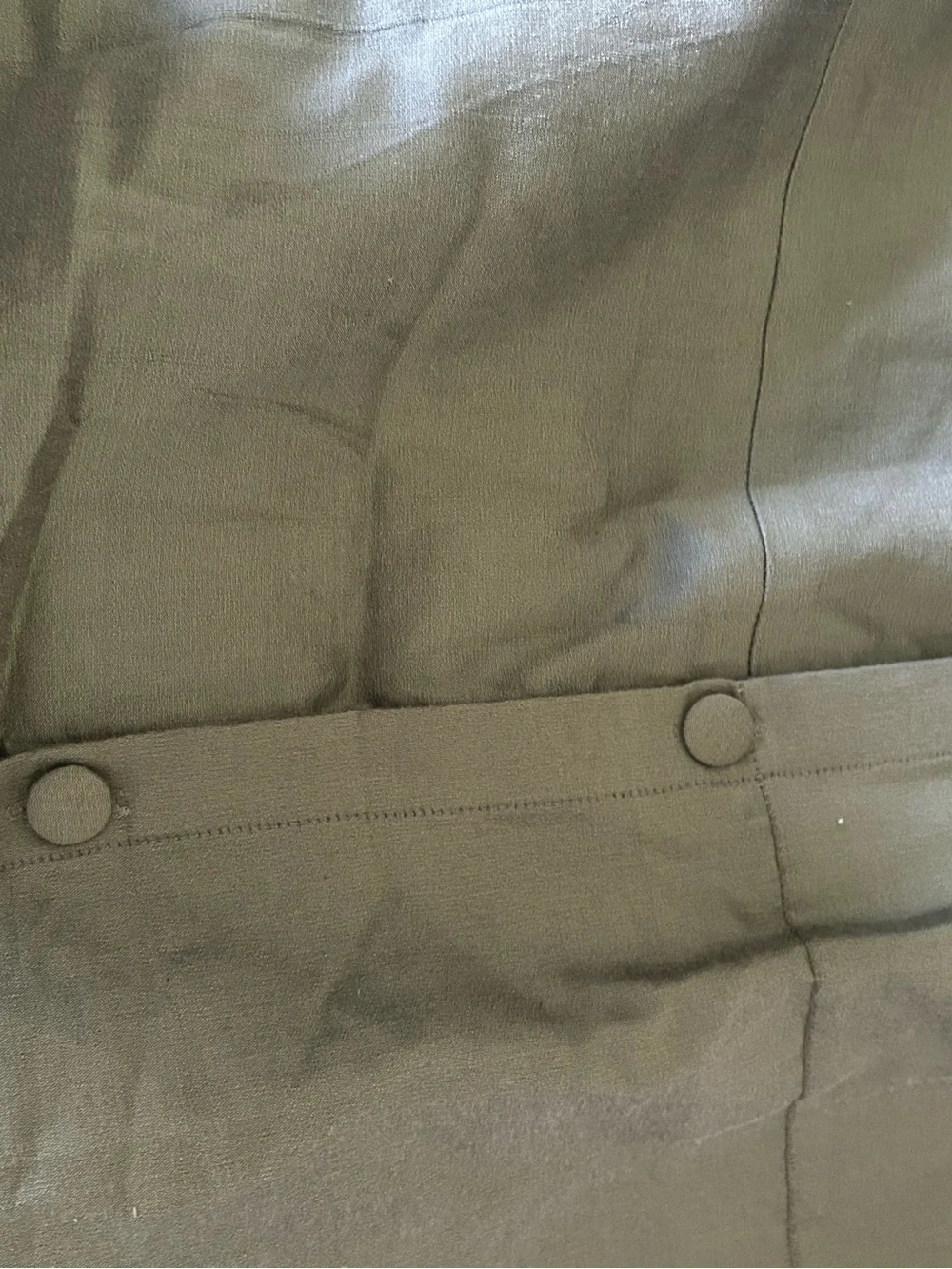 Vintage Henredon Green Embroidered Bedding Set Queen Size